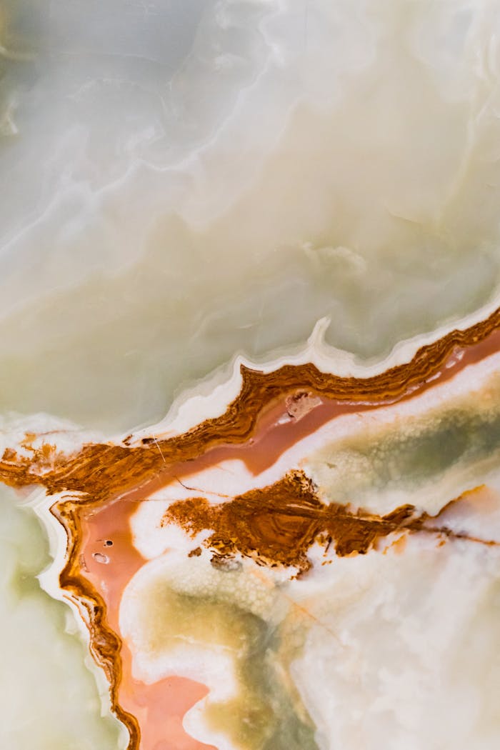 Close-up of elegant abstract patterns in marble texture, perfect for modern art backgrounds.